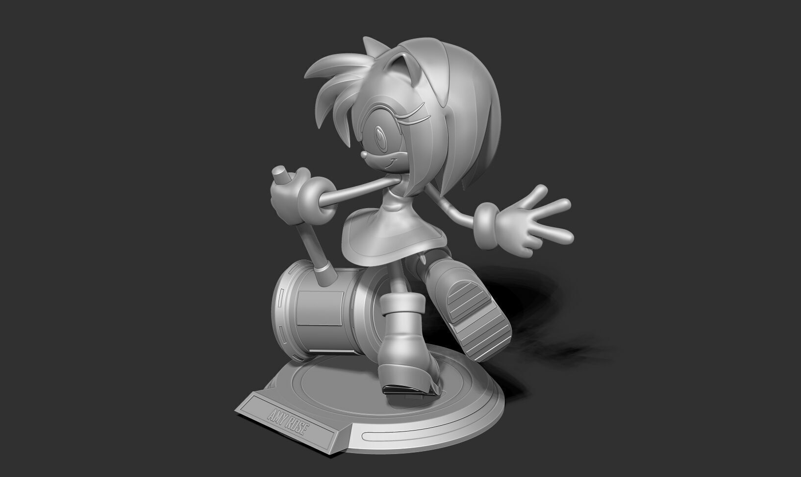 Amy Rose - Sonic the Hedgehog 3D print model_18