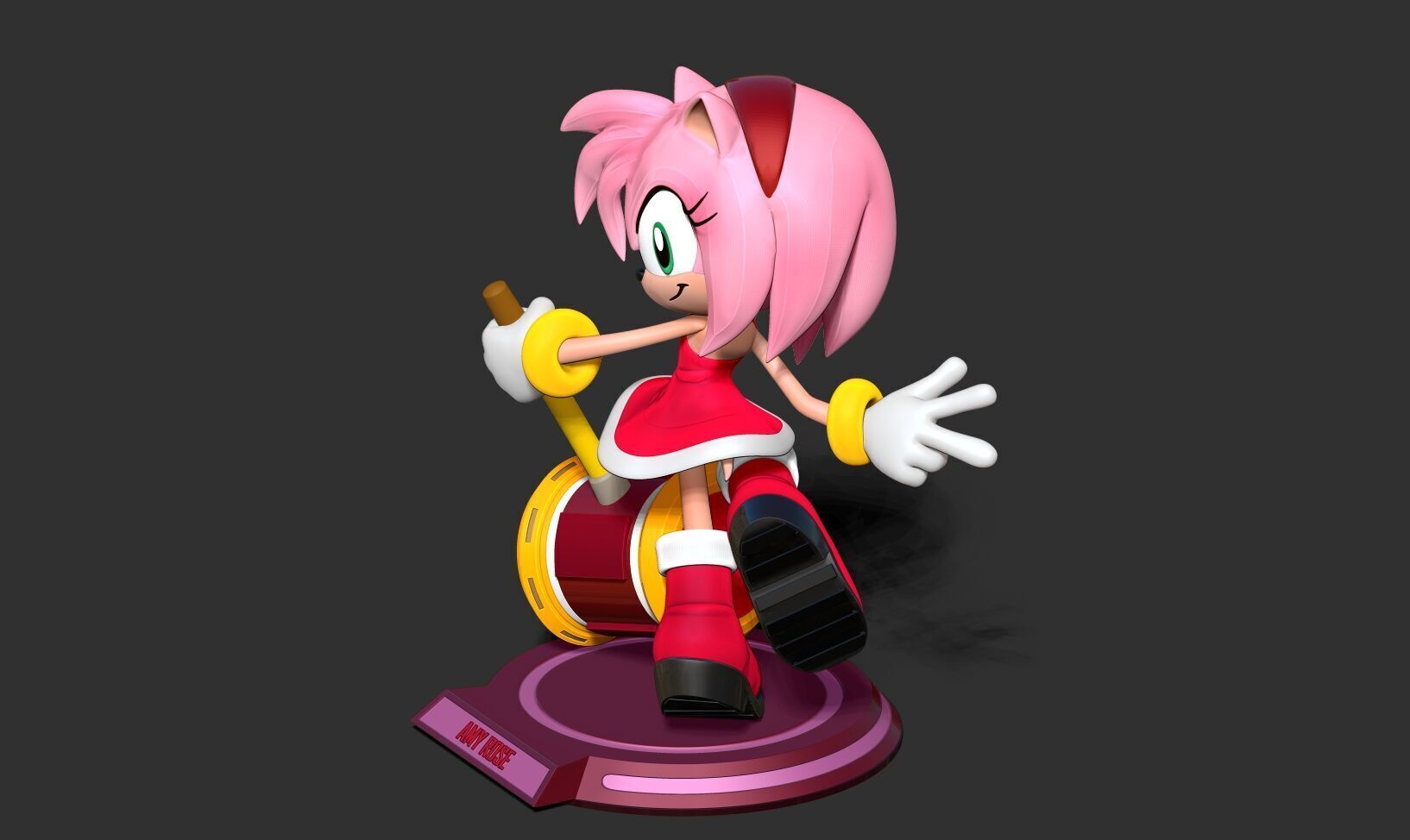Amy Rose - Sonic the Hedgehog 3D print model_19