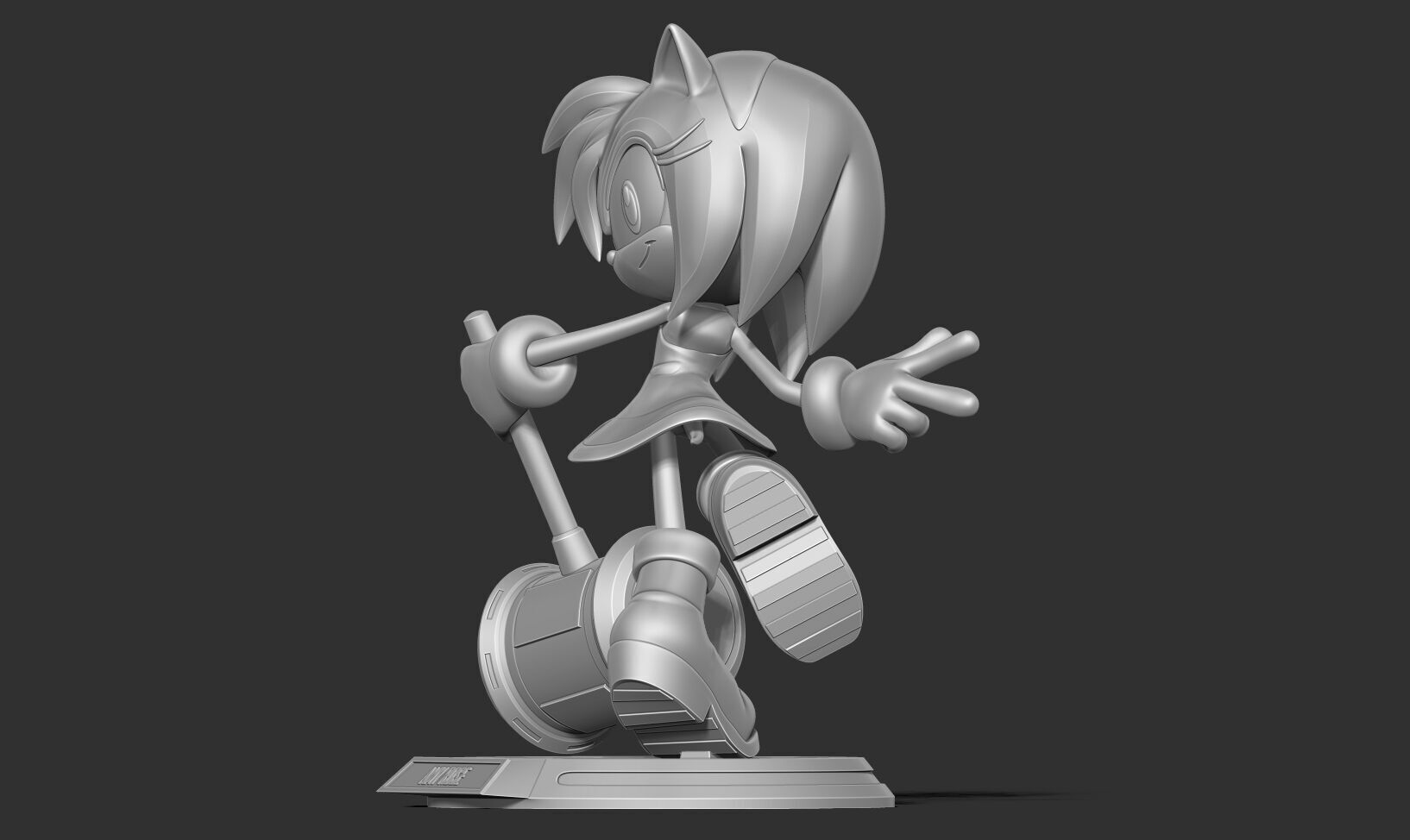 Amy Rose - Sonic the Hedgehog 3D print model_12
