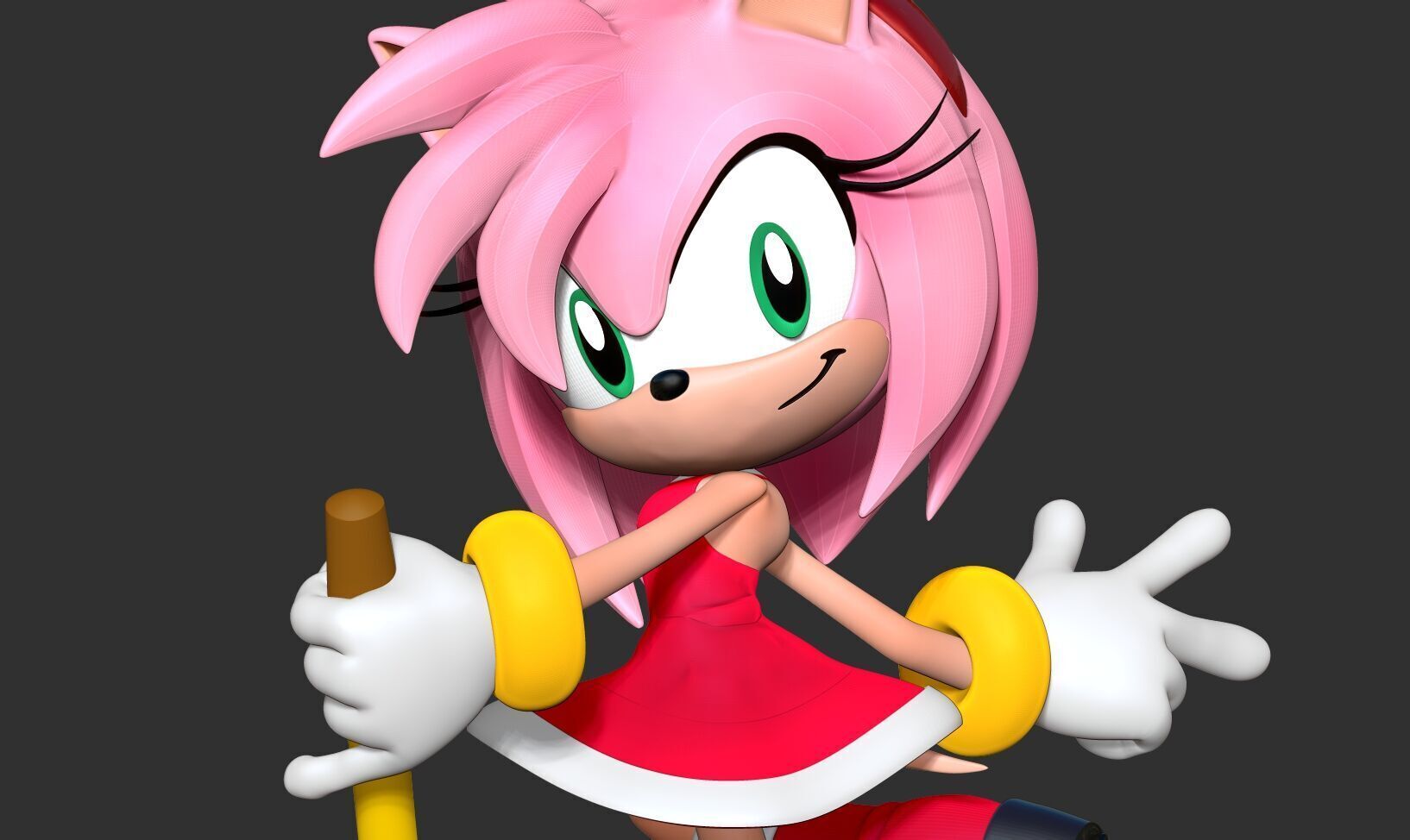 Amy Rose - Sonic the Hedgehog 3D print model_5