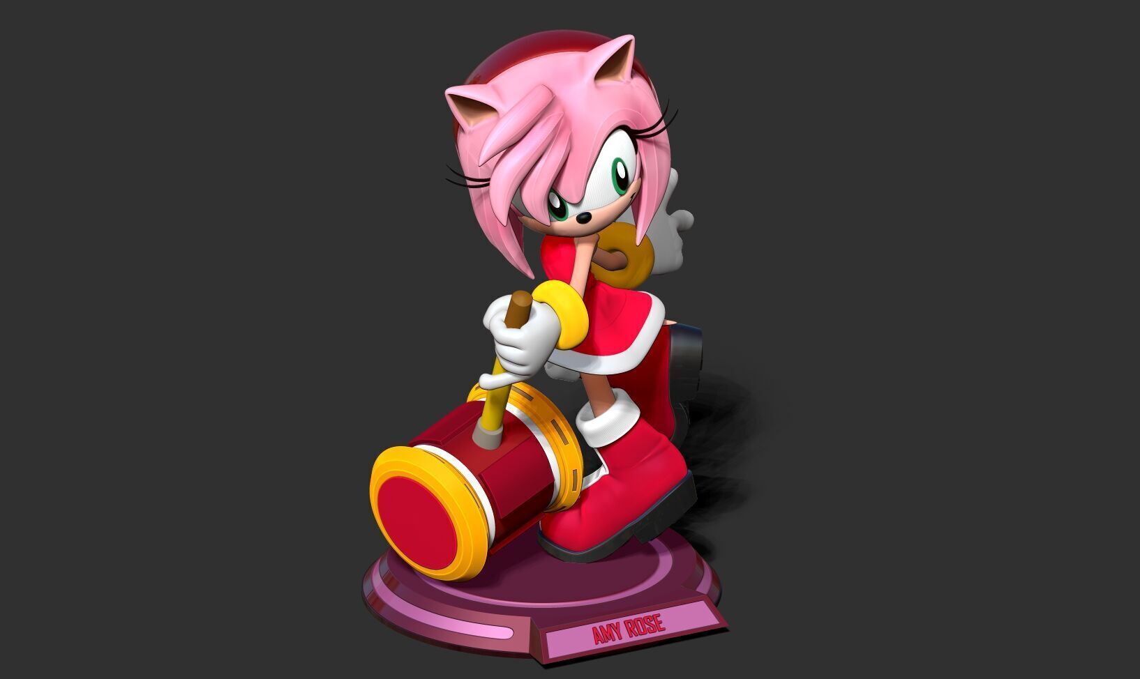 Amy Rose - Sonic the Hedgehog 3D print model_15