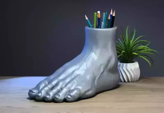 foot pen holder human leg pen holder