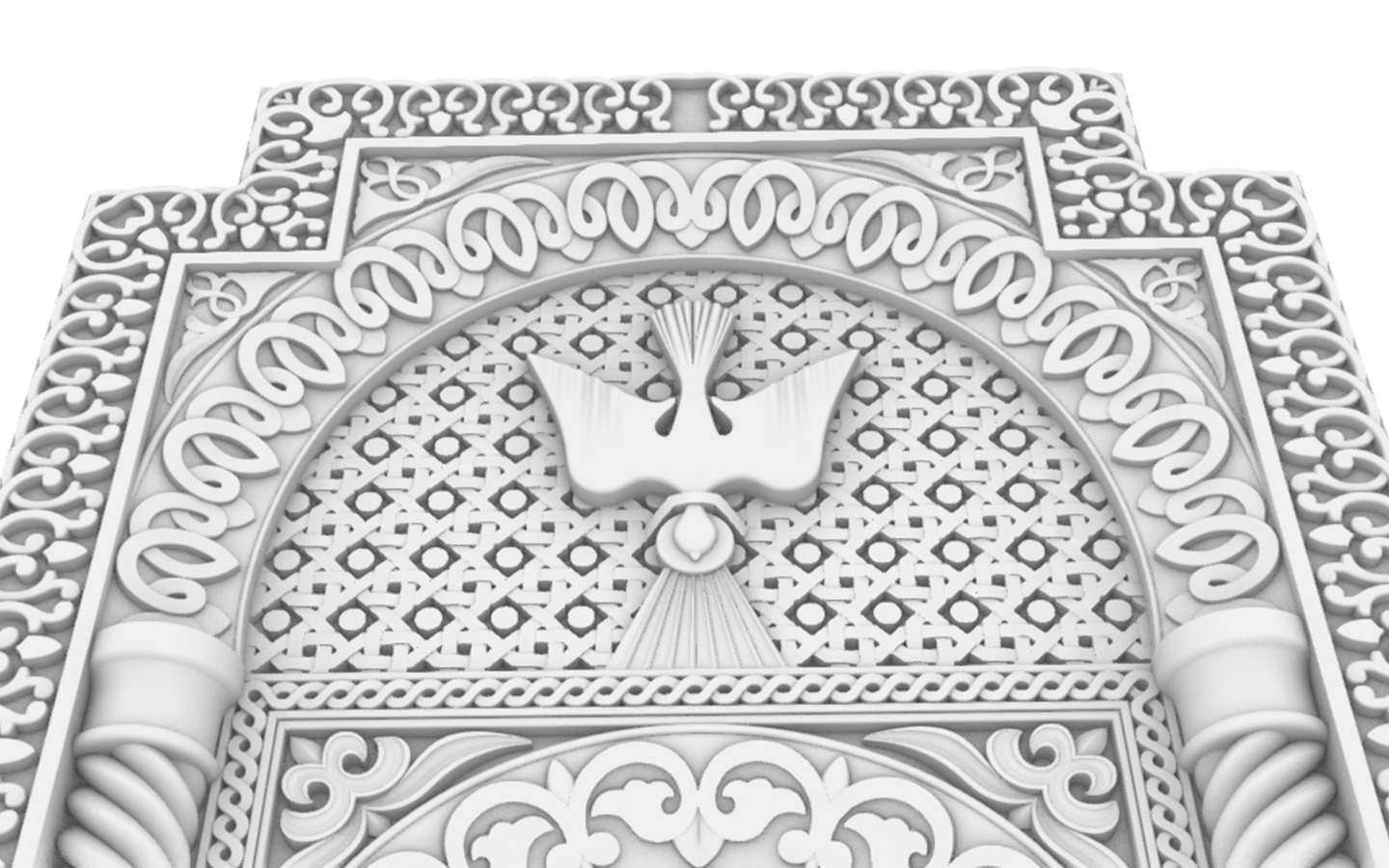 Armenian Cross-stone  3D print model_5