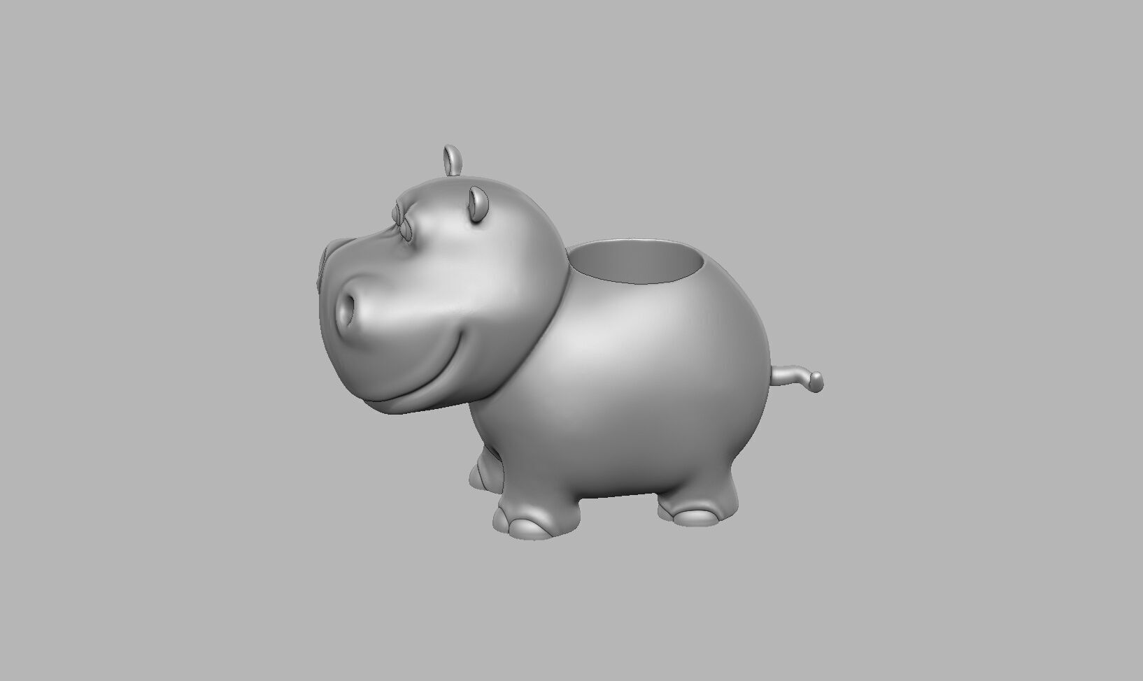 rhinoceros pen holder rhinoceros pen Stand 3D print model_9