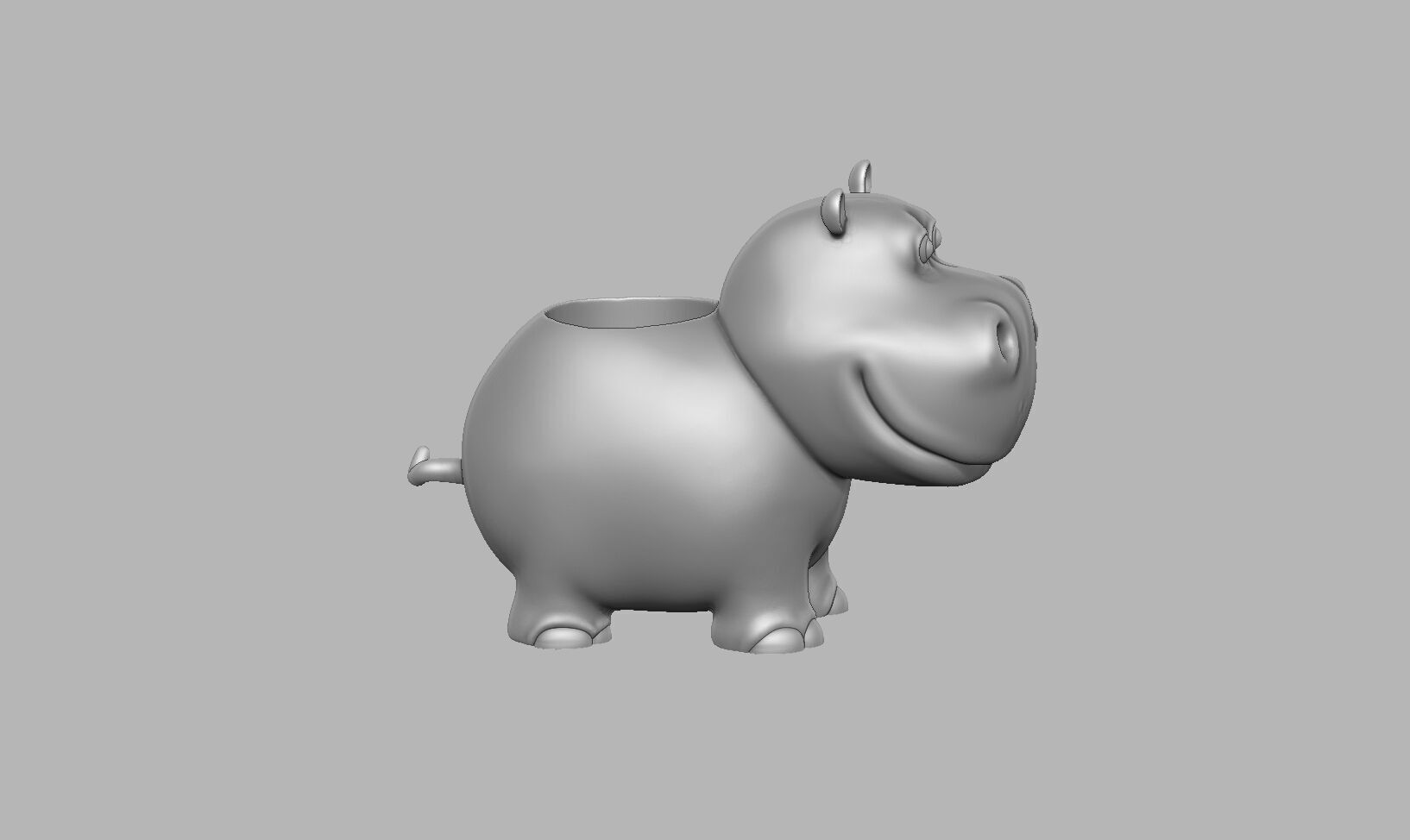 rhinoceros pen holder rhinoceros pen Stand 3D print model_7
