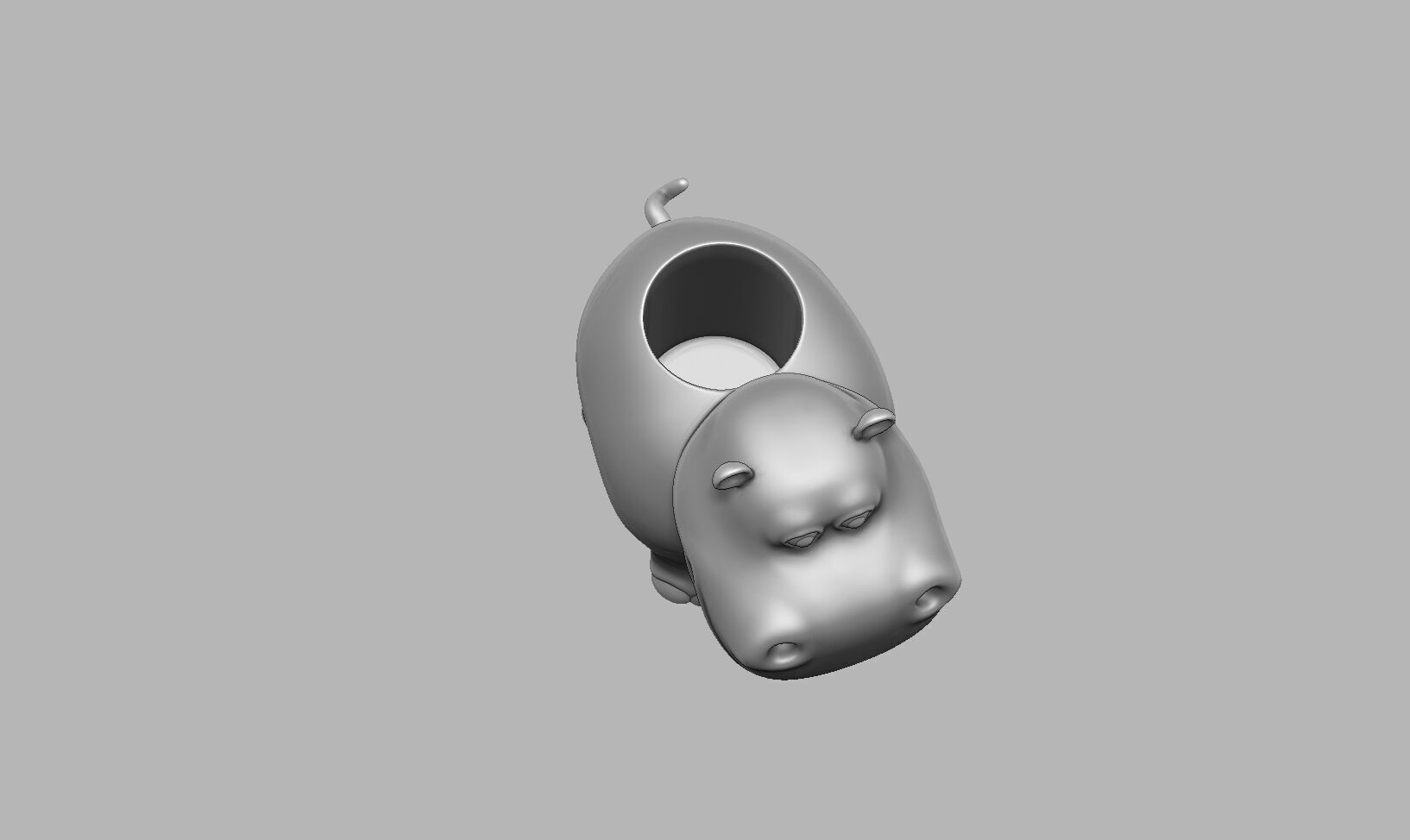 rhinoceros pen holder rhinoceros pen Stand 3D print model_11