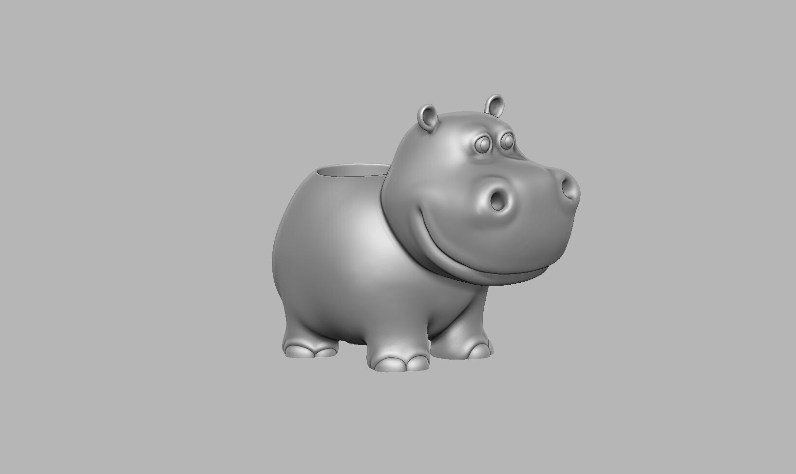 rhinoceros pen holder rhinoceros pen Stand 3D print model_6