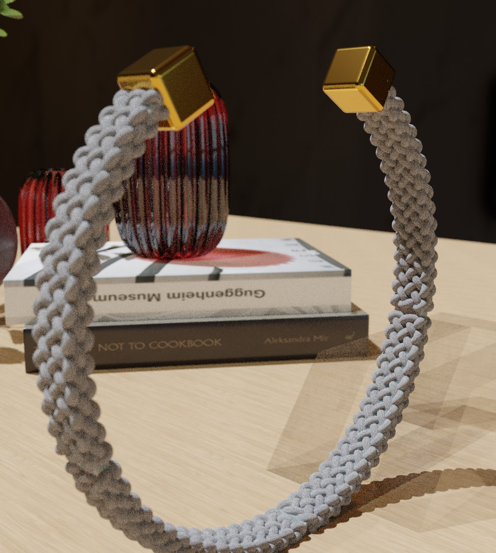 Braided Bracelet 3D model_6