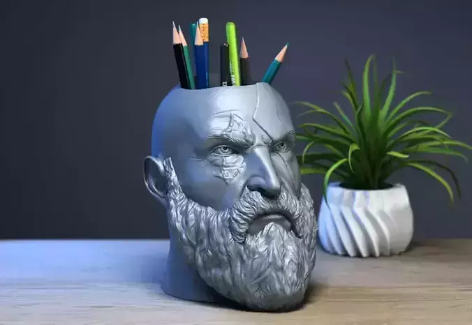 Kratos pen holder God of War pen holder