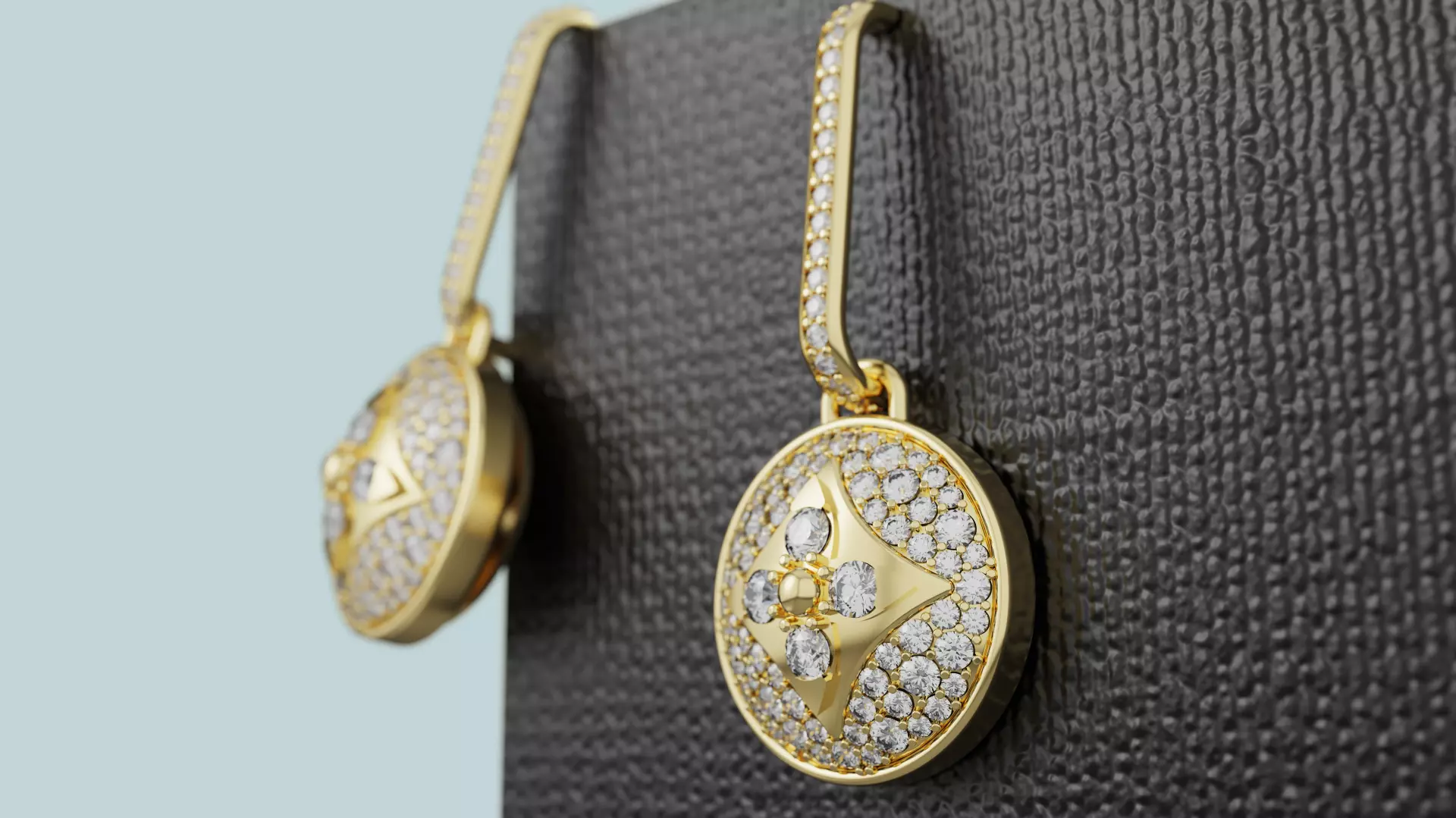 Louis Vuitton Earrings 3D print model