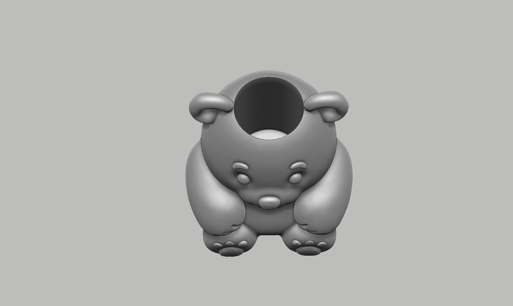bear doll pen holder bear pen holder 3D print model_11