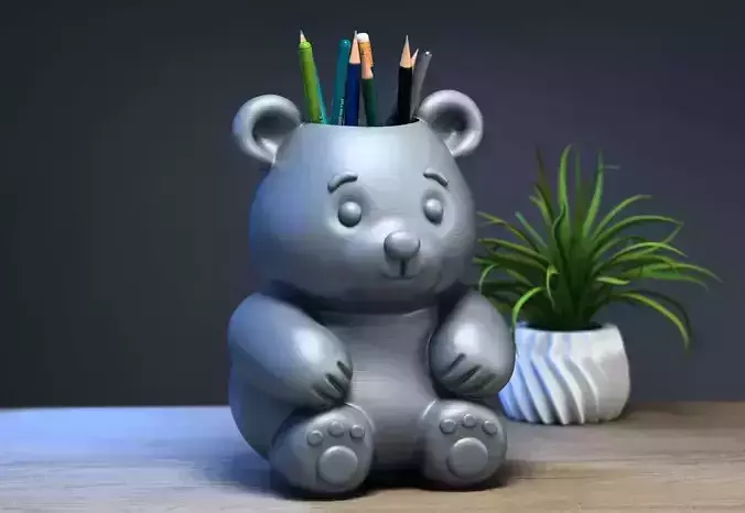bear doll pen holder bear pen holder