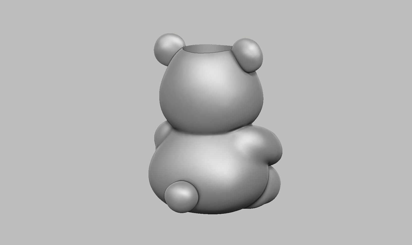 bear doll pen holder bear pen holder 3D print model_9