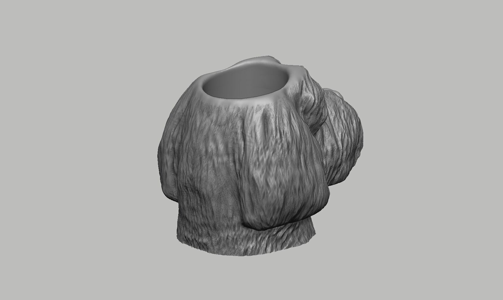 dog head pen holder Cyborg pen holder 3D print model_8