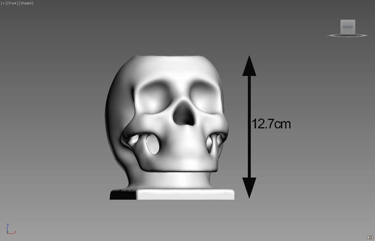 Skull robot pen holder Cyborg pen holder 3D print model_5