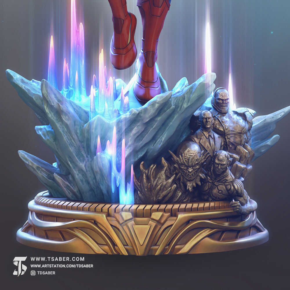 Superman Statue 3D print model_3