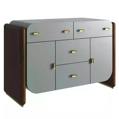 SCROLL BUFFET 3D model