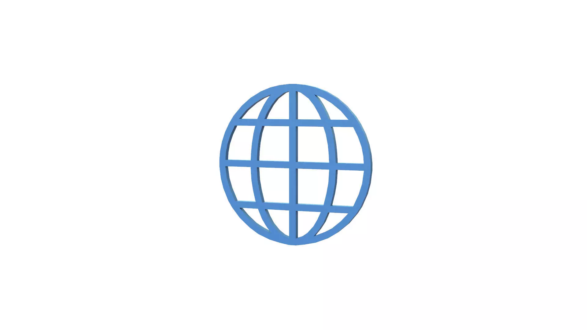 Internet symbols Low-poly 3D model_0