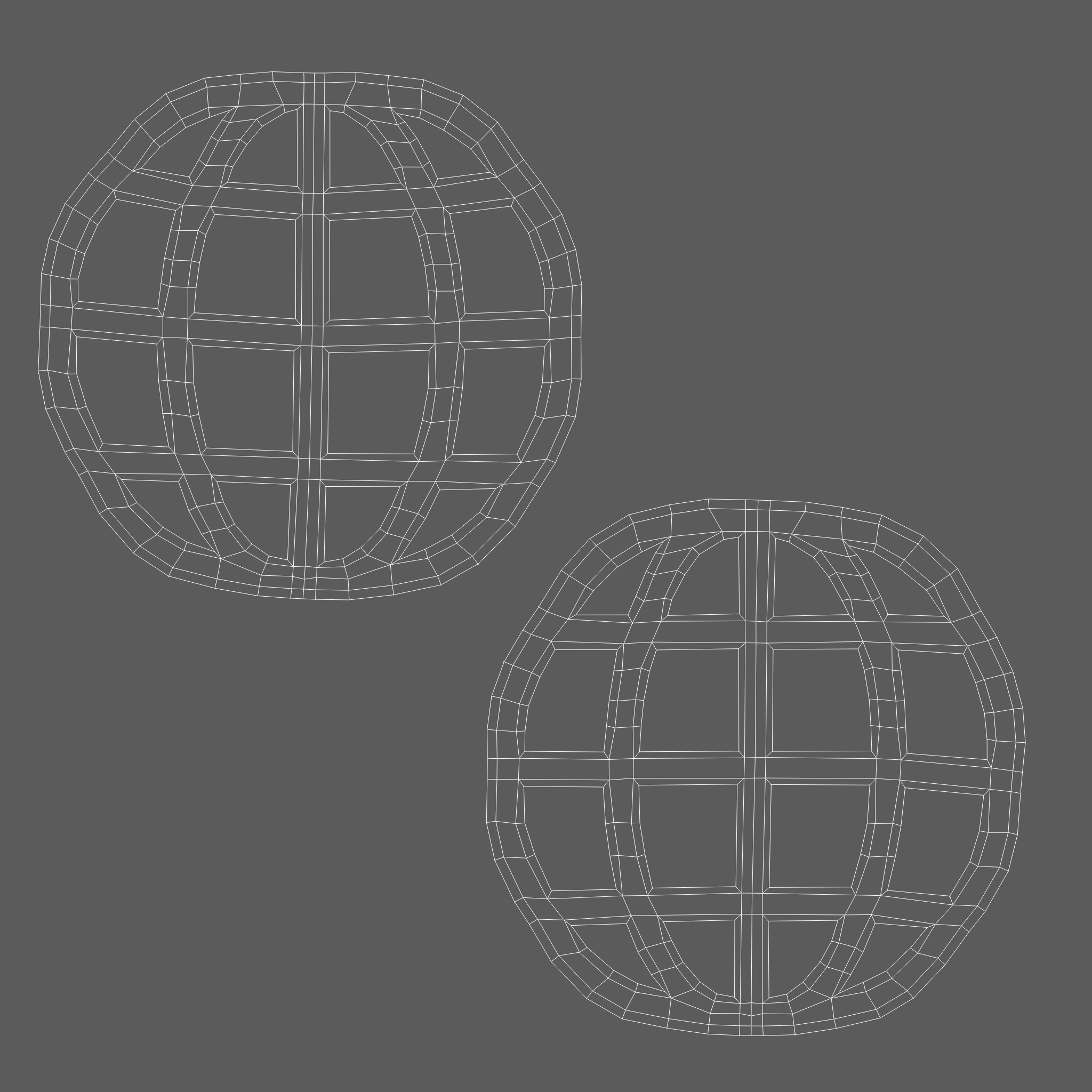 Internet symbols Low-poly 3D model_4