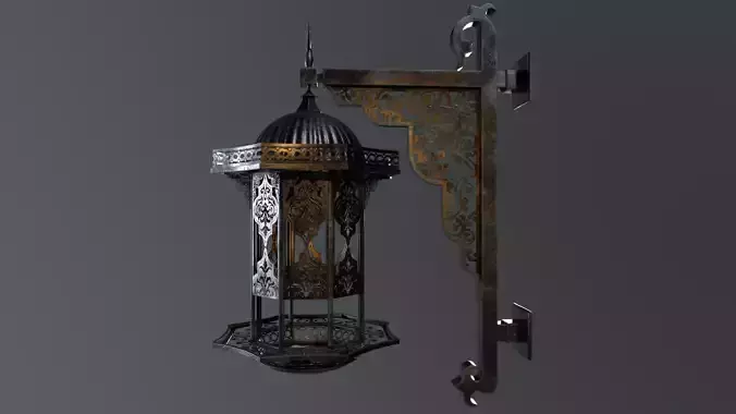 Arabic-Style Game-Ready Lantern