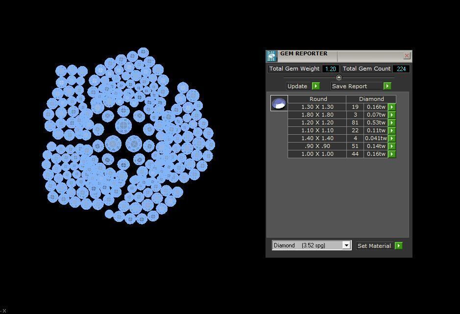 Flower ring gold 3D print model_5
