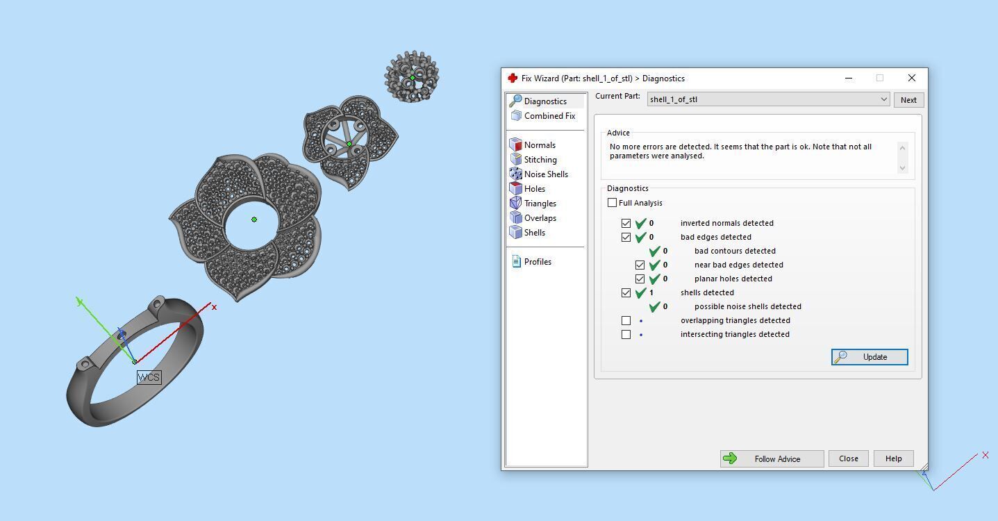 Flower ring gold 3D print model_6