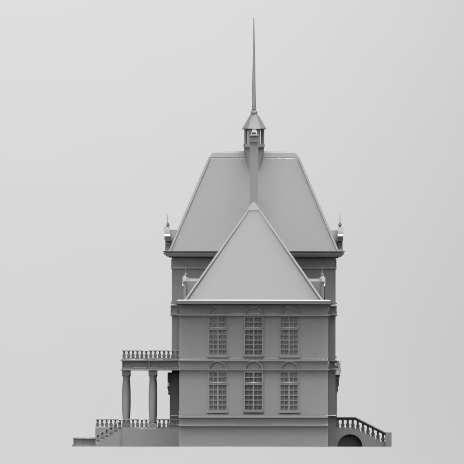 Moulinsart Marlinspike Chateau 3D print model_2