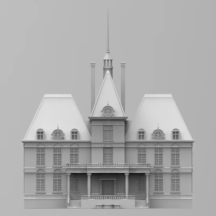 Moulinsart Marlinspike Chateau 3D print model_0