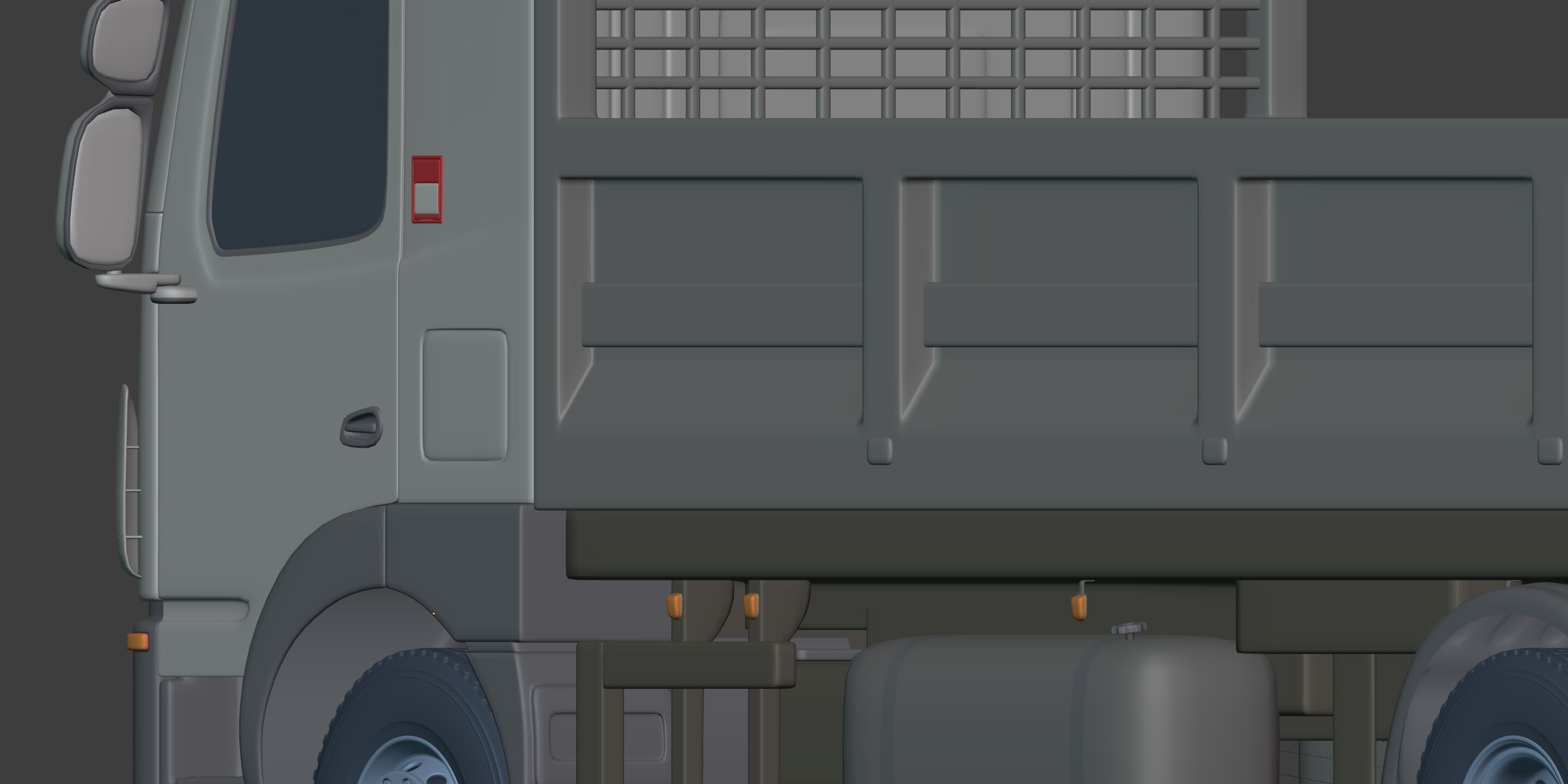 Generic Small Tipping Truck 3D model_28