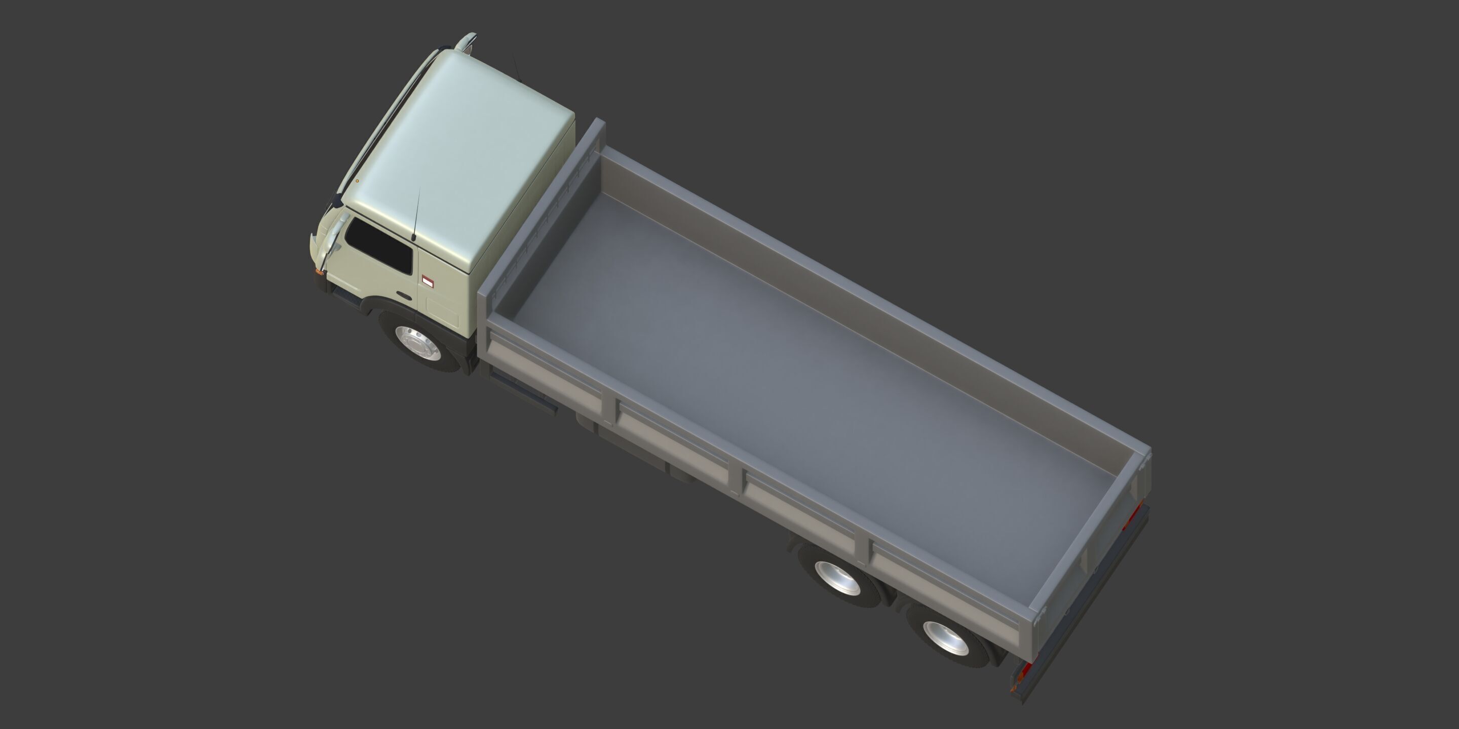 Generic Small Tipping Truck 3D model_14