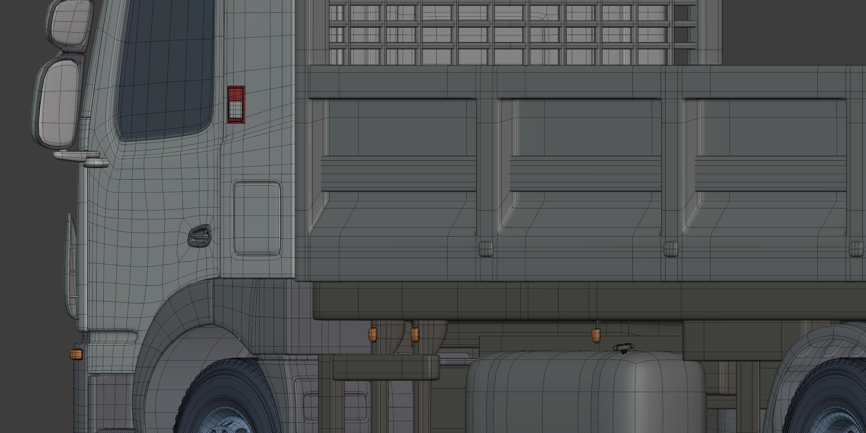 Generic Small Tipping Truck 3D model_29