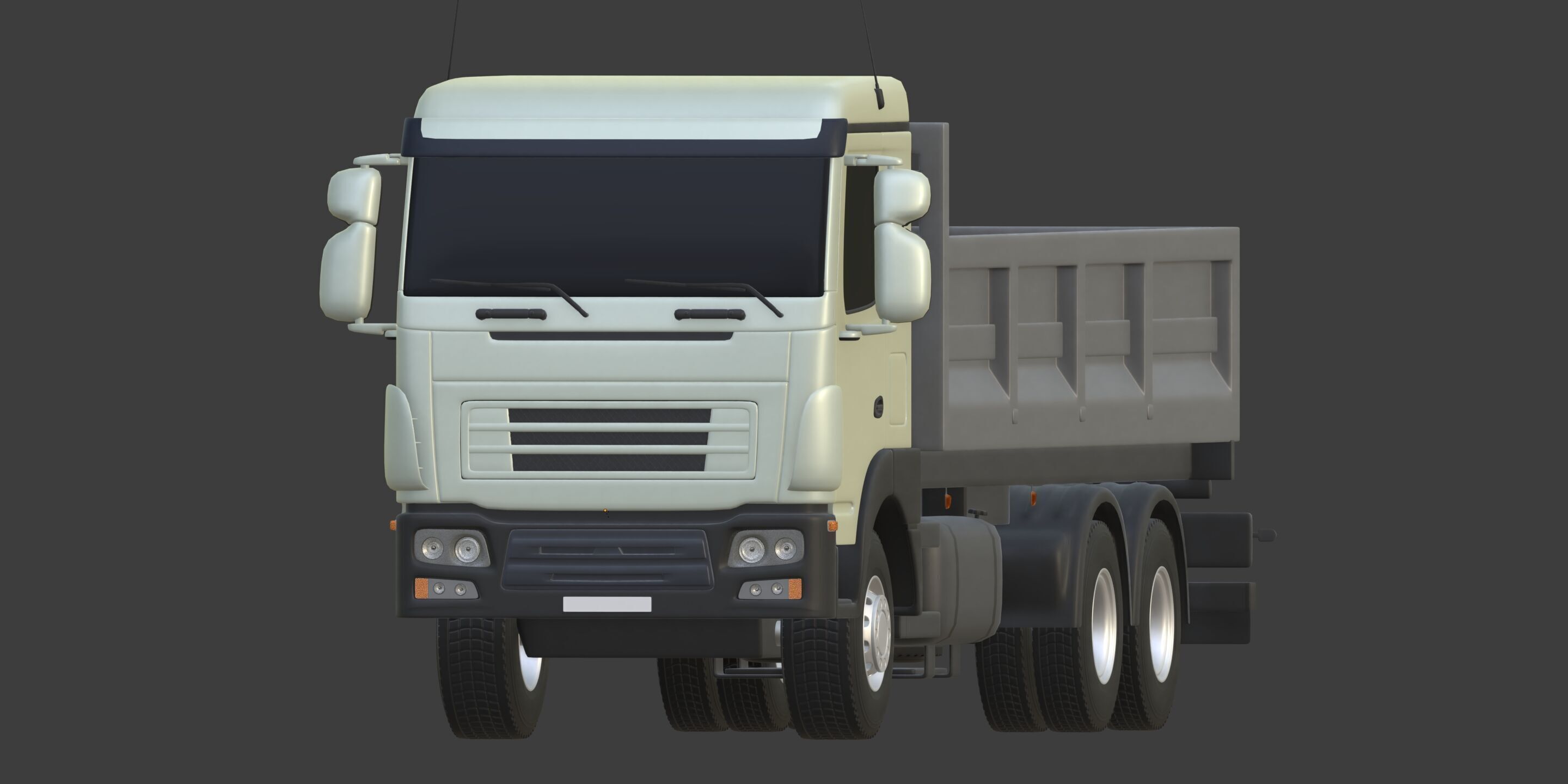 Generic Small Tipping Truck 3D model_10