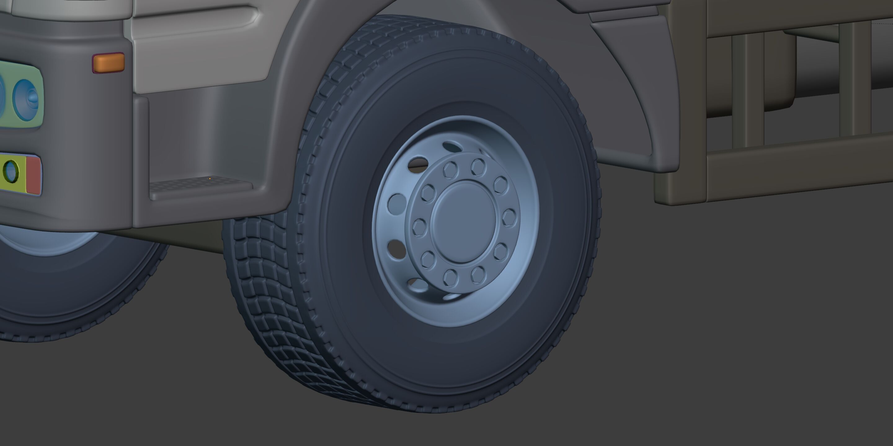 Generic Small Tipping Truck 3D model_22