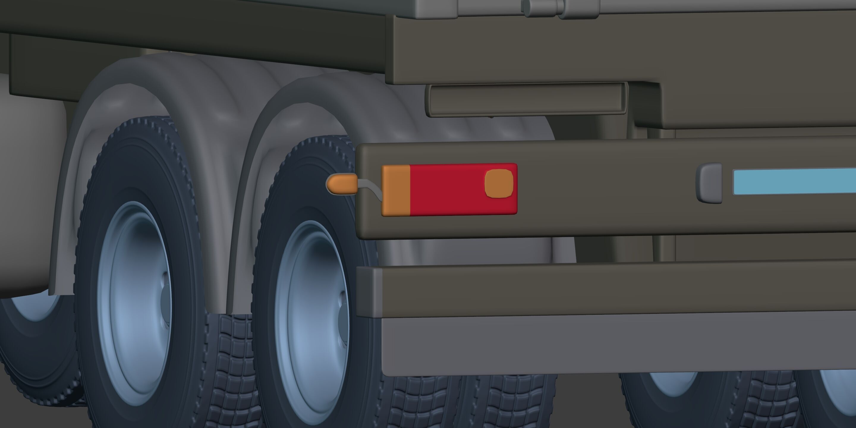 Generic Small Tipping Truck 3D model_26