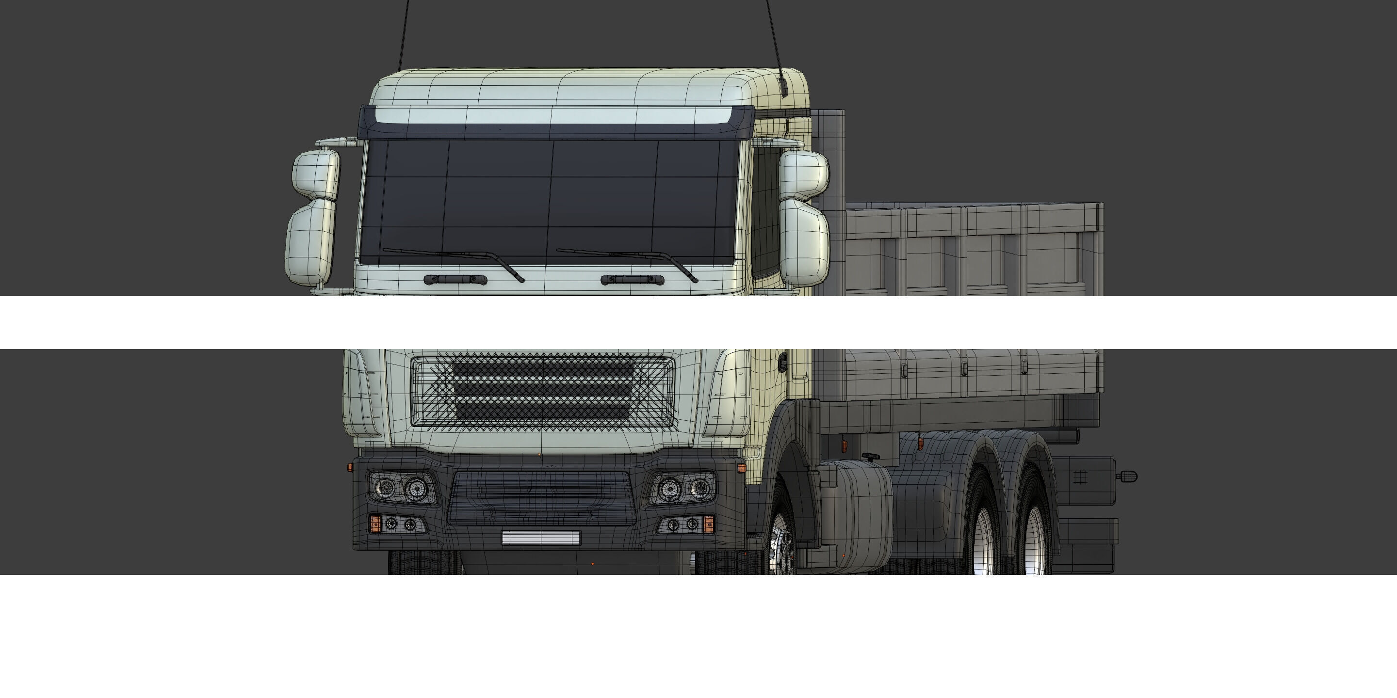 Generic Small Tipping Truck 3D model_11