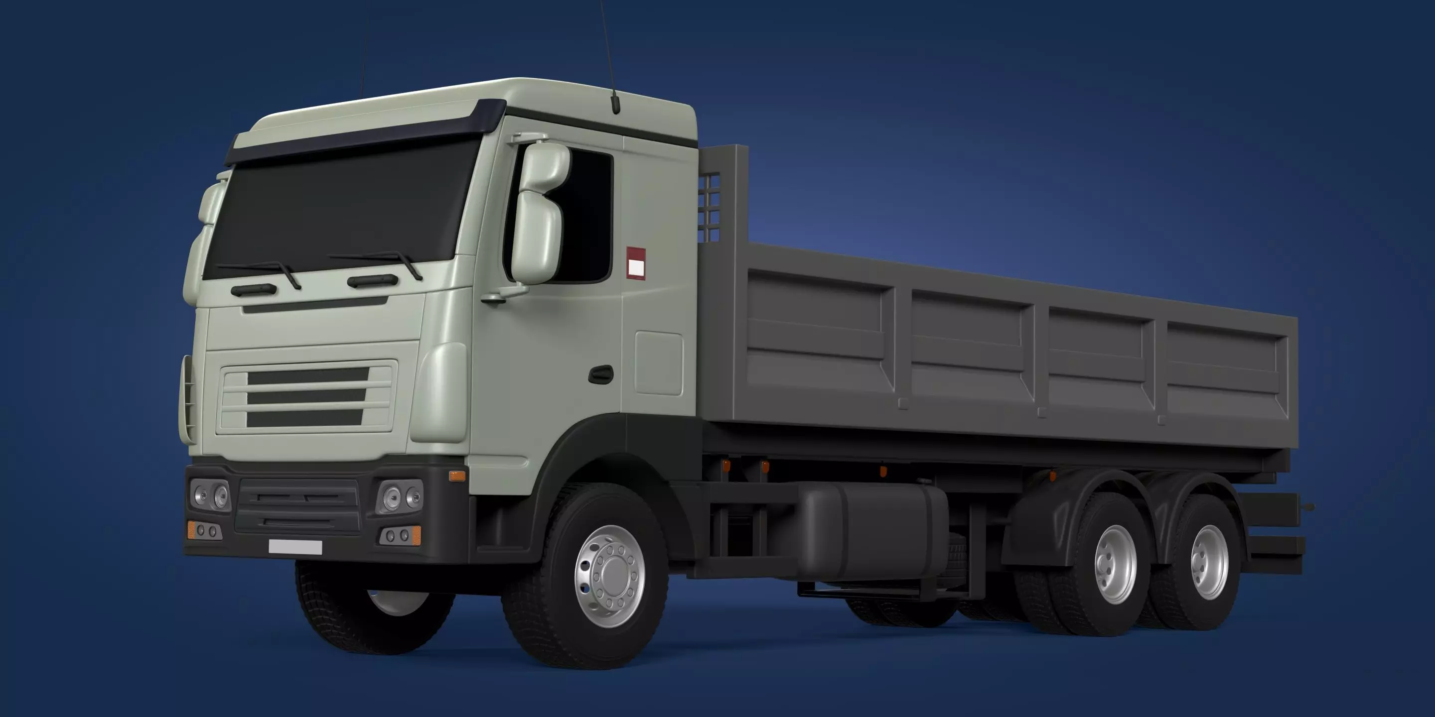 Generic Small Tipping Truck 3D model_0