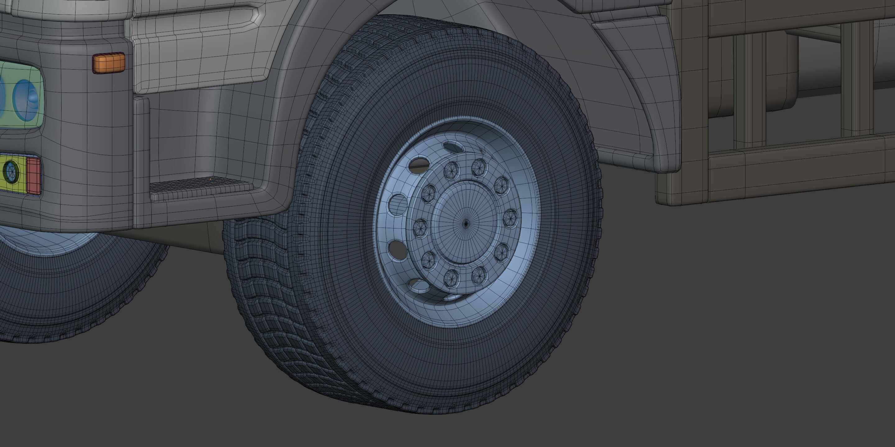 Generic Small Tipping Truck 3D model_23