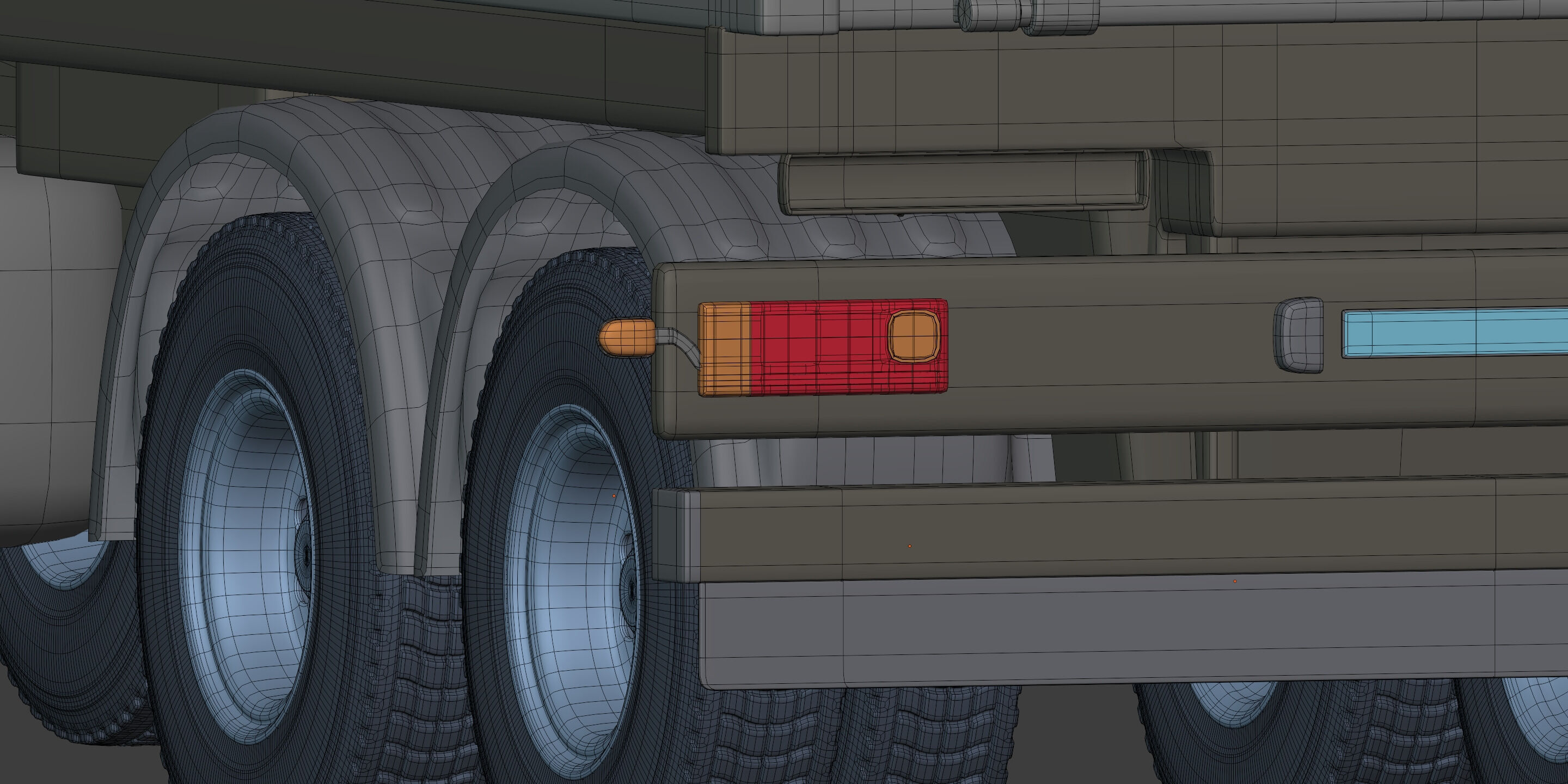 Generic Small Tipping Truck 3D model_27