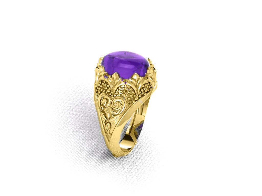 Ottoman Turkish ring 3D print model_1