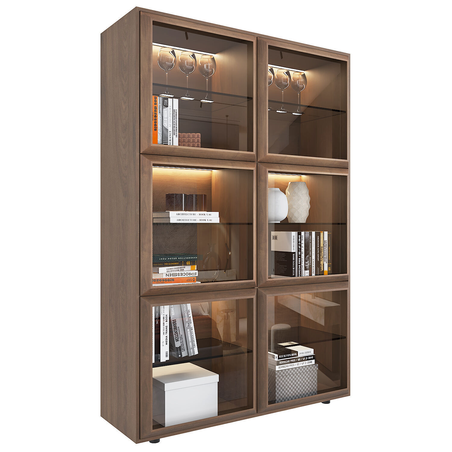 Kvadro Bookshelves 3D model_1