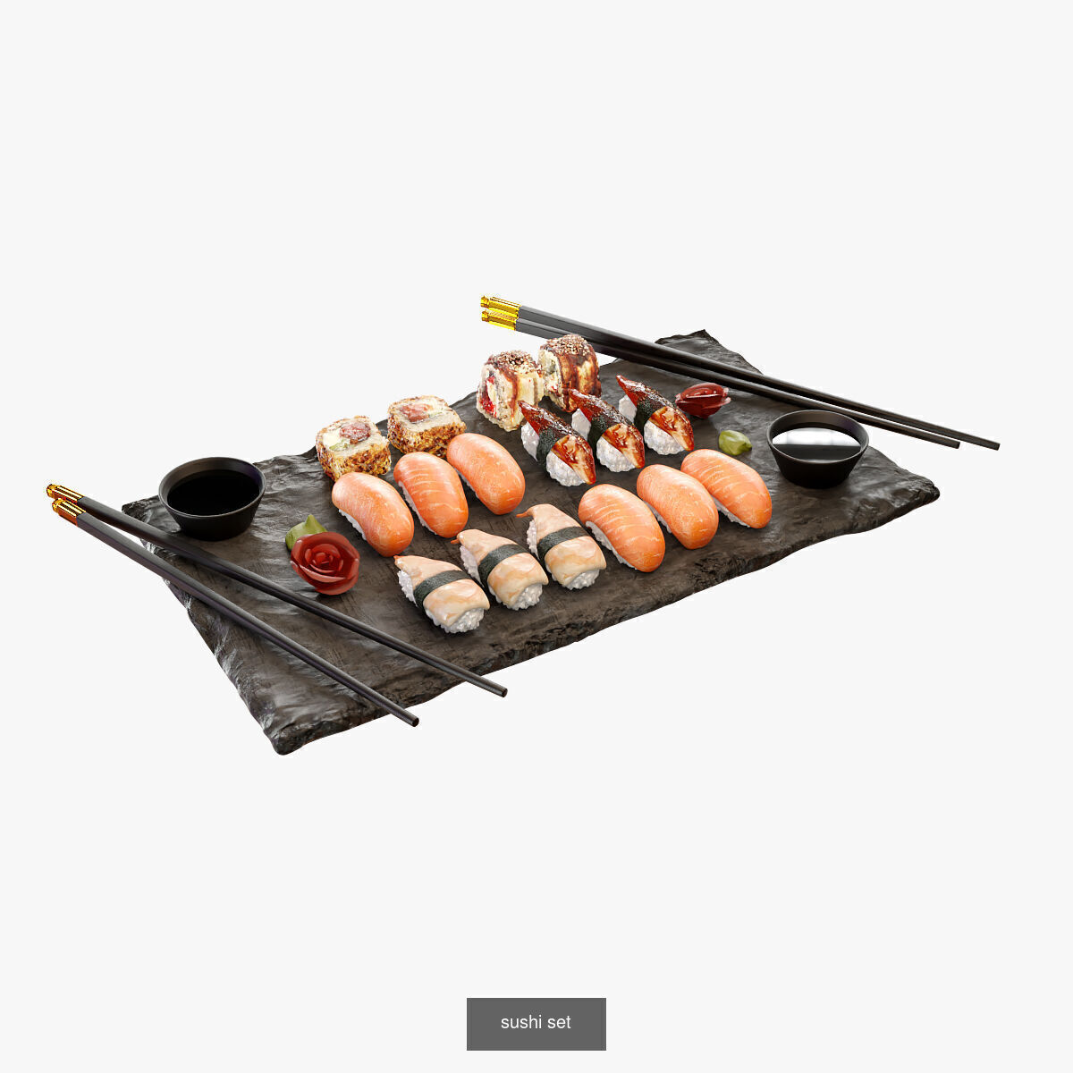 Food of Asia set of 2 assets 3D Model Collection_4