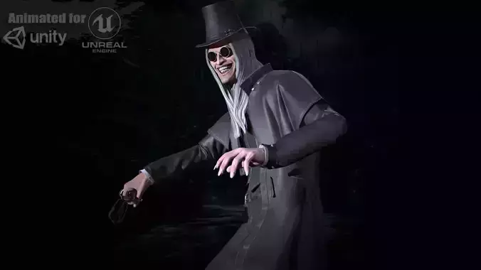 ManiacJack Low-poly 3D model