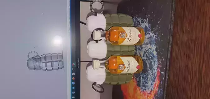 Gift Military style Grenade with a bottle of whiskey inside 