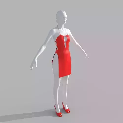 Women Red Dress
