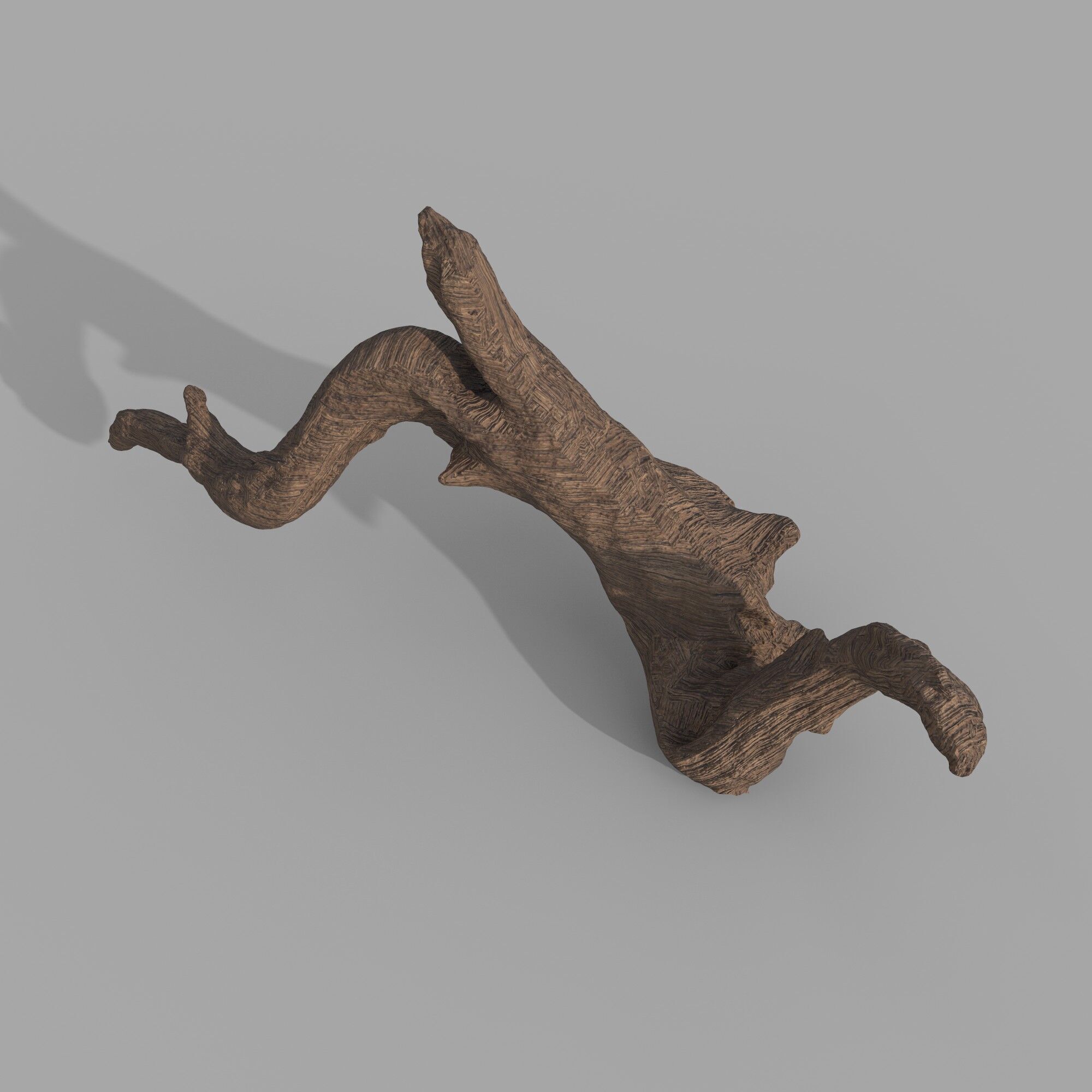 wood drift 3D model_1