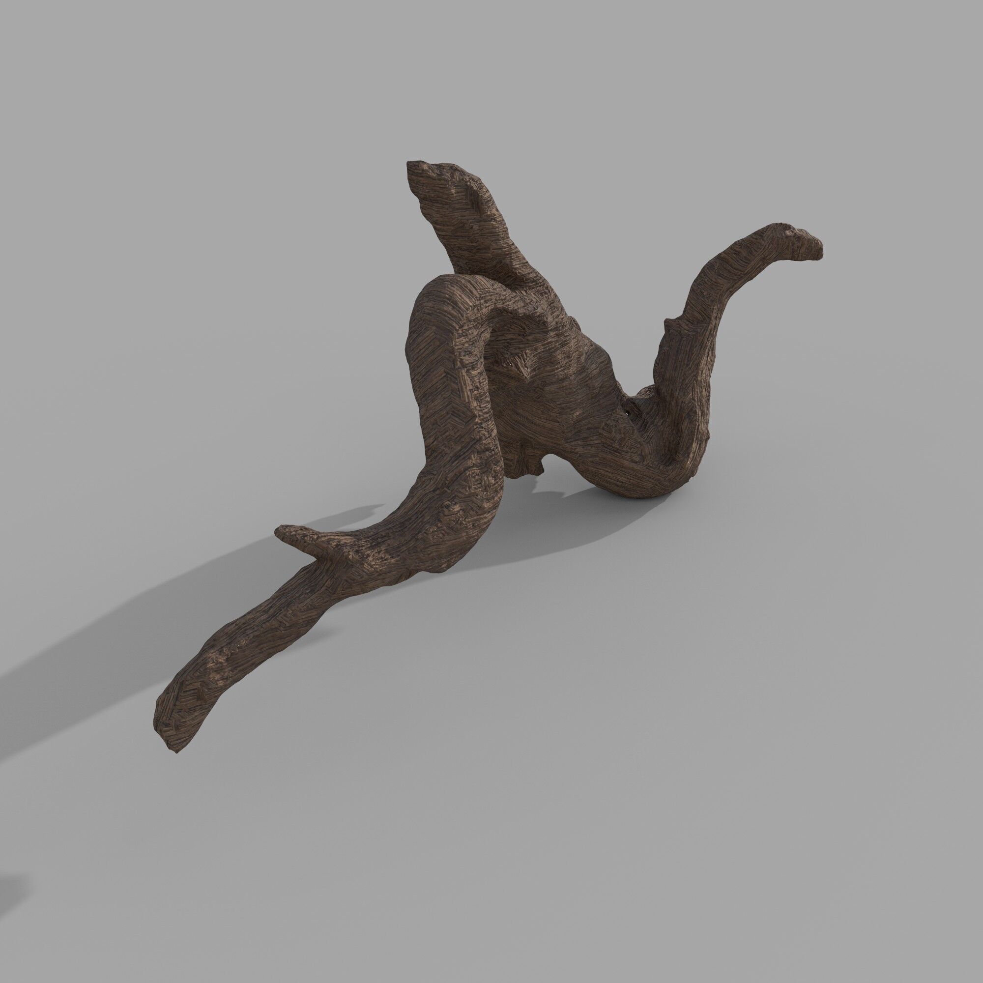 wood drift 3D model_2