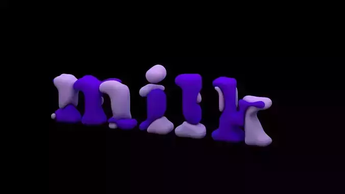 Animated 3D Text  3D model