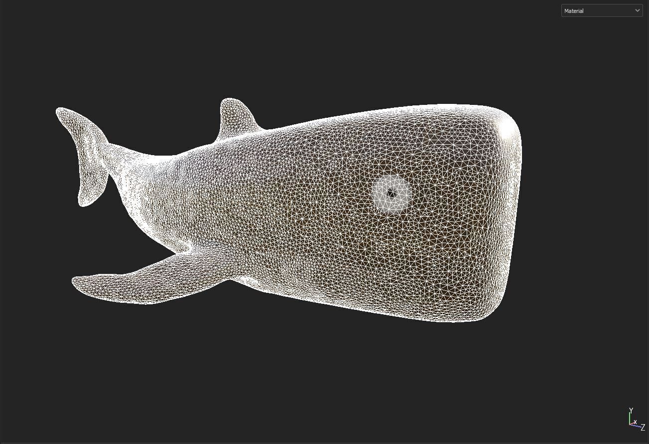 wooden whale ornament 3D model_7