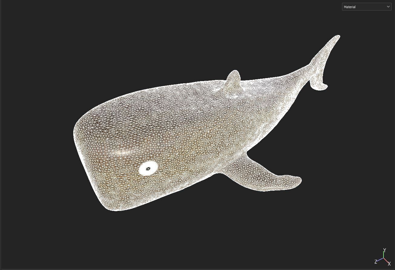 wooden whale ornament 3D model_5