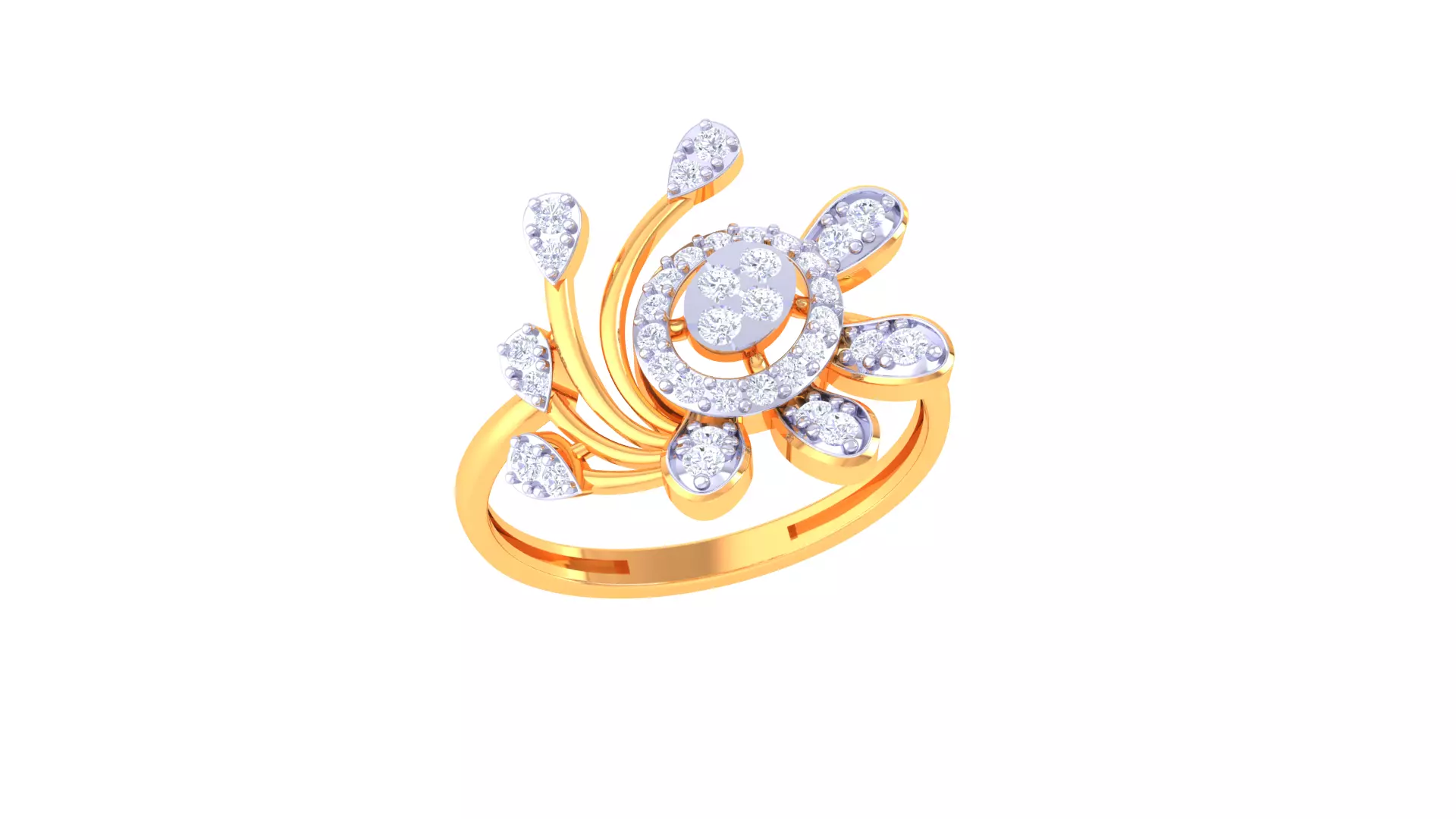 Women Ring MTL 3dm STL OBJ FBX Details 3D print model_0